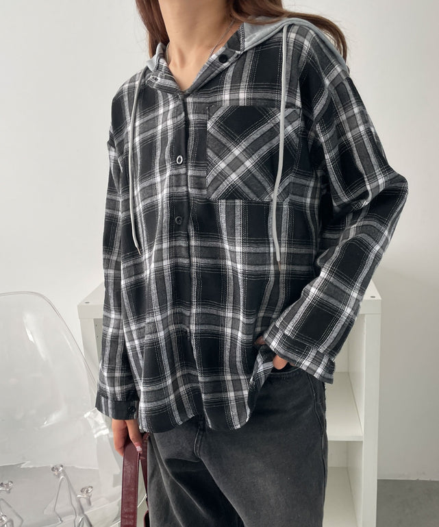 フード付きチェックネルシャツ｜WEGO（ウィゴー） – WEGO ONLINE STORE