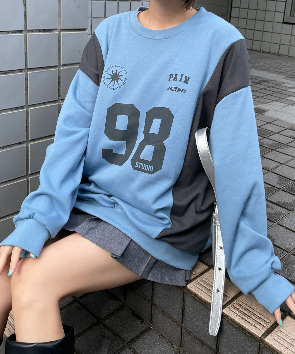 ブルー　モデル:155cm F着用