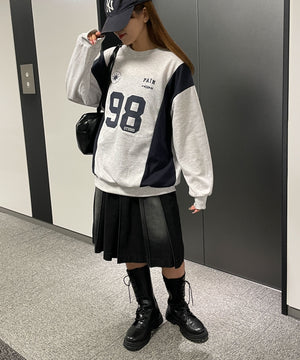 杢グレー　モデル:155cm F着用