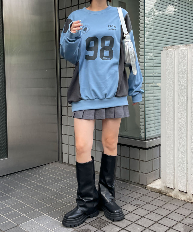 ブルー　モデル:155cm F着用