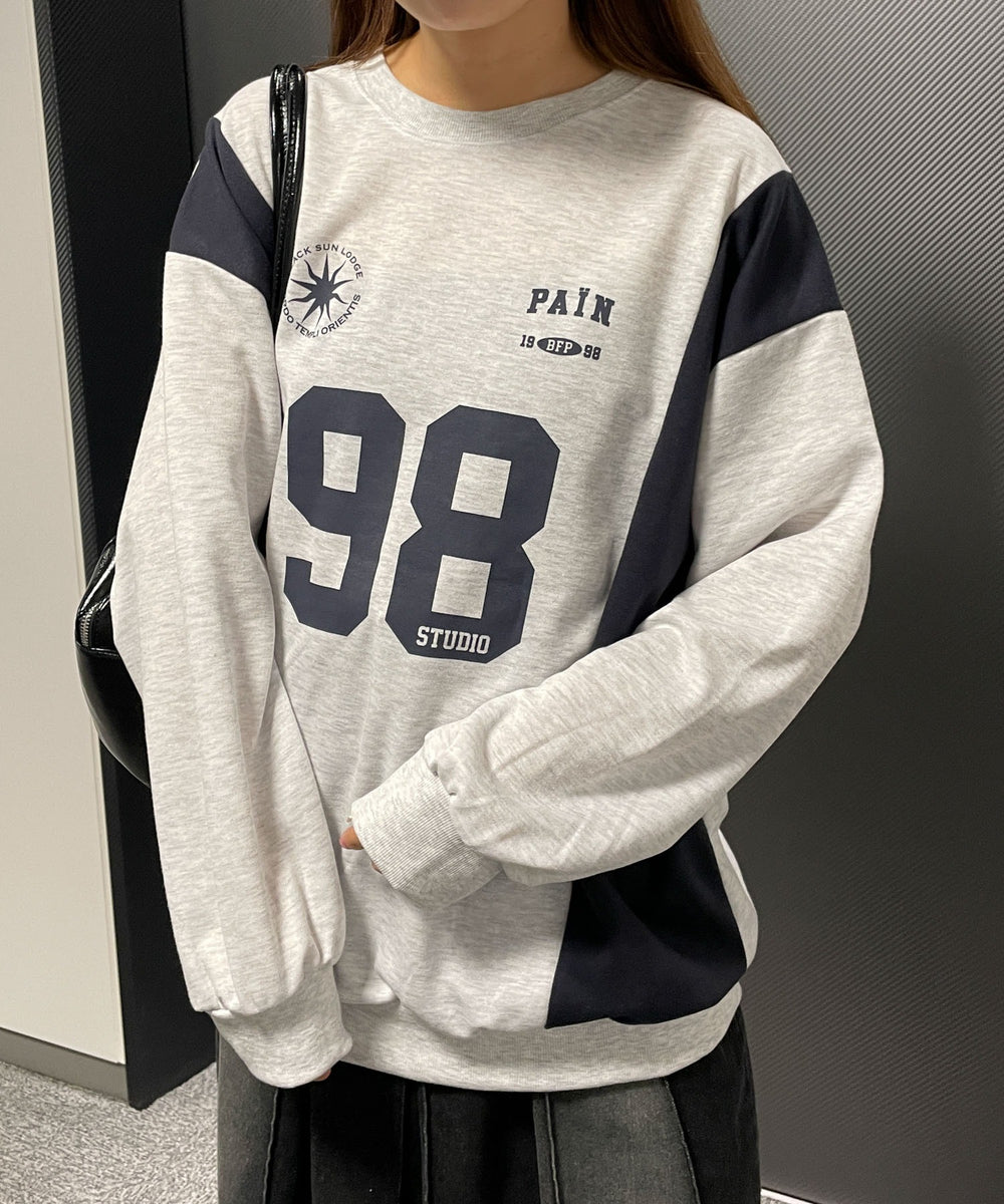 杢グレー　モデル:155cm F着用