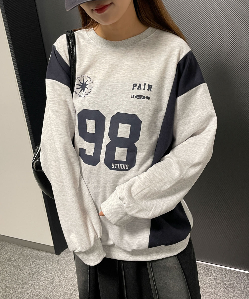 杢グレー　モデル:155cm F着用