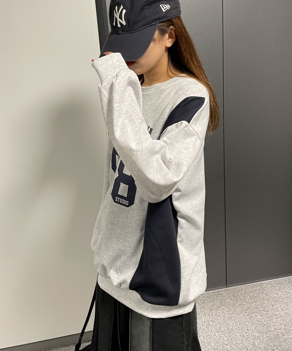 杢グレー　モデル:155cm F着用