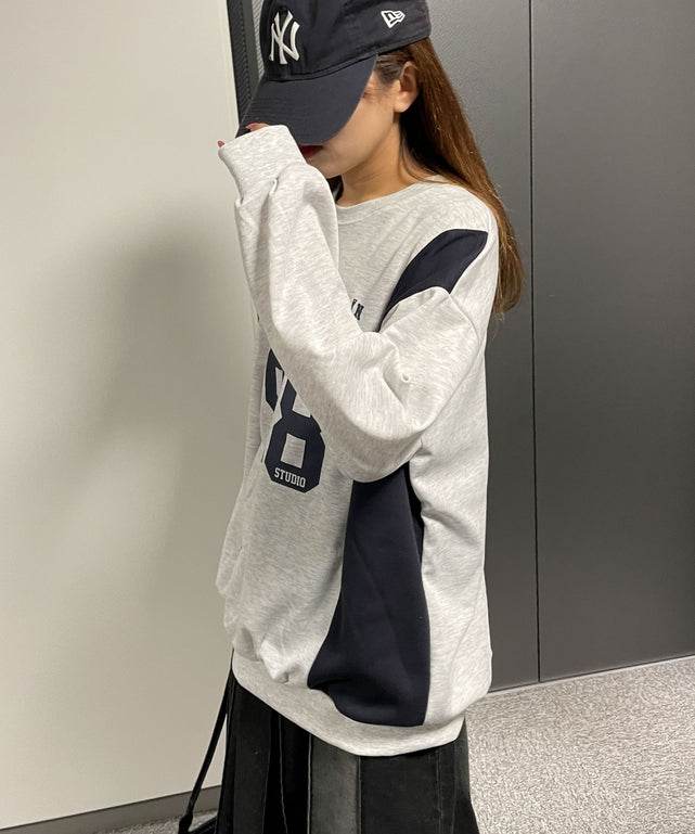 杢グレー　モデル:155cm F着用