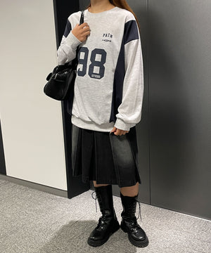 杢グレー　モデル:155cm F着用