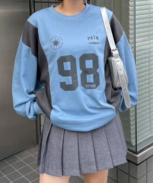 ブルー　モデル:155cm F着用