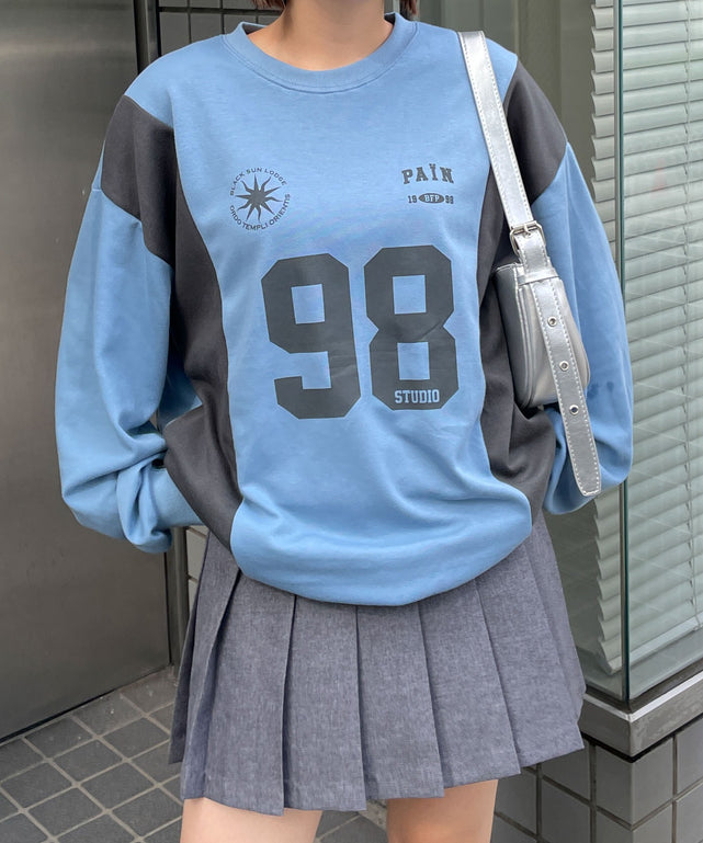 ブルー　モデル:155cm F着用