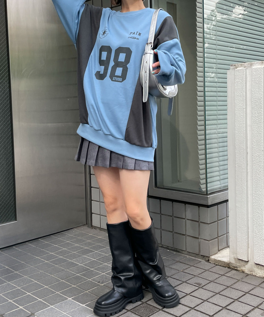 ブルー　モデル:155cm F着用