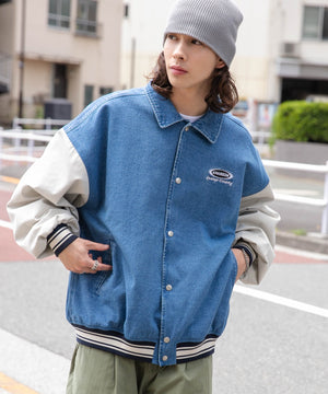 デニム淡色 モデル：174cm L着用