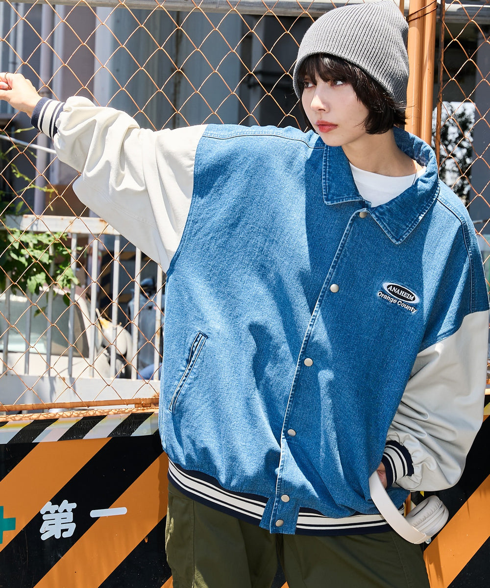 デニム淡色 モデル：160cm L着用