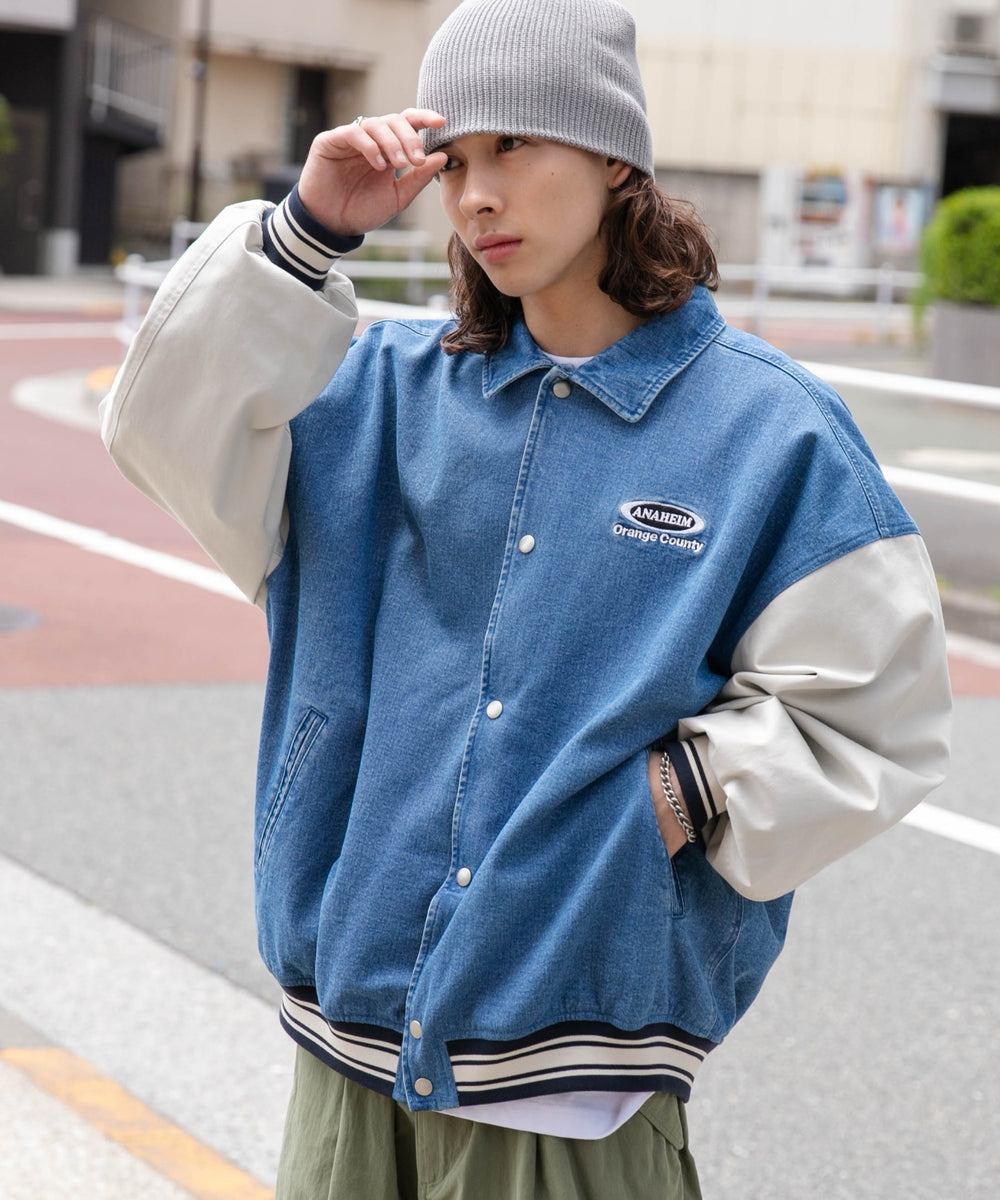 デニム淡色 モデル：174cm L着用