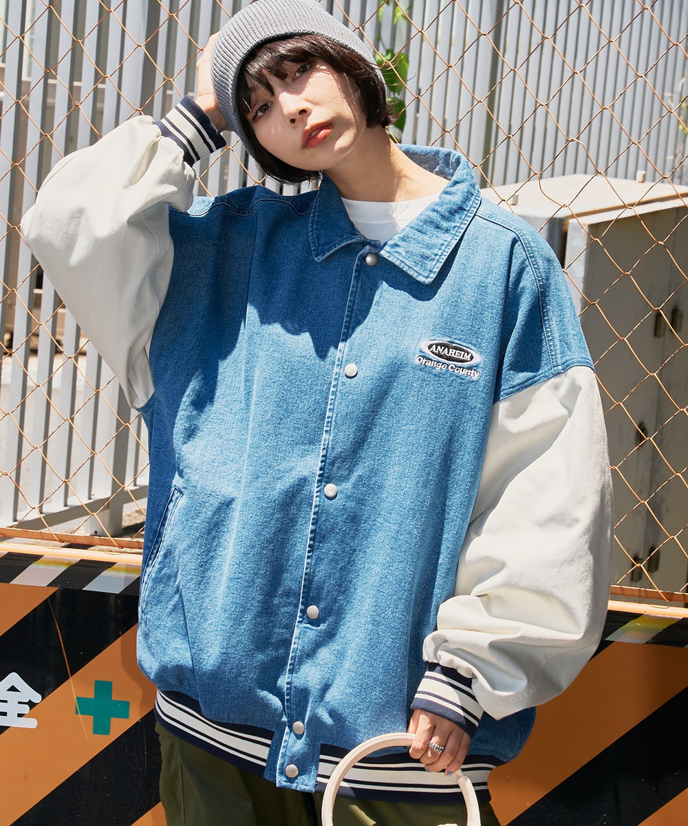 デニム淡色 モデル：160cm L着用