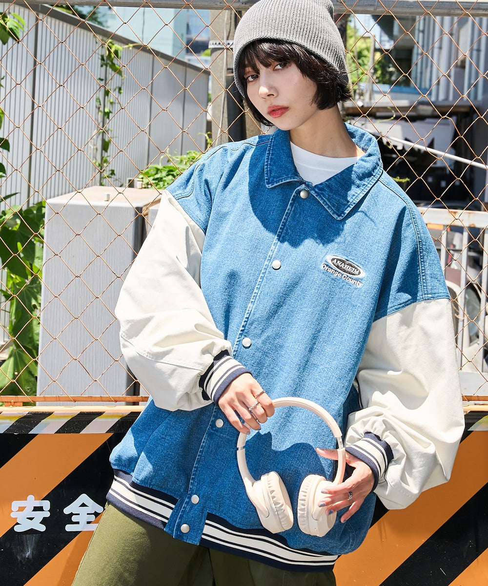 デニム淡色 モデル：160cm L着用