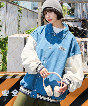 デニム淡色 モデル：160cm L着用