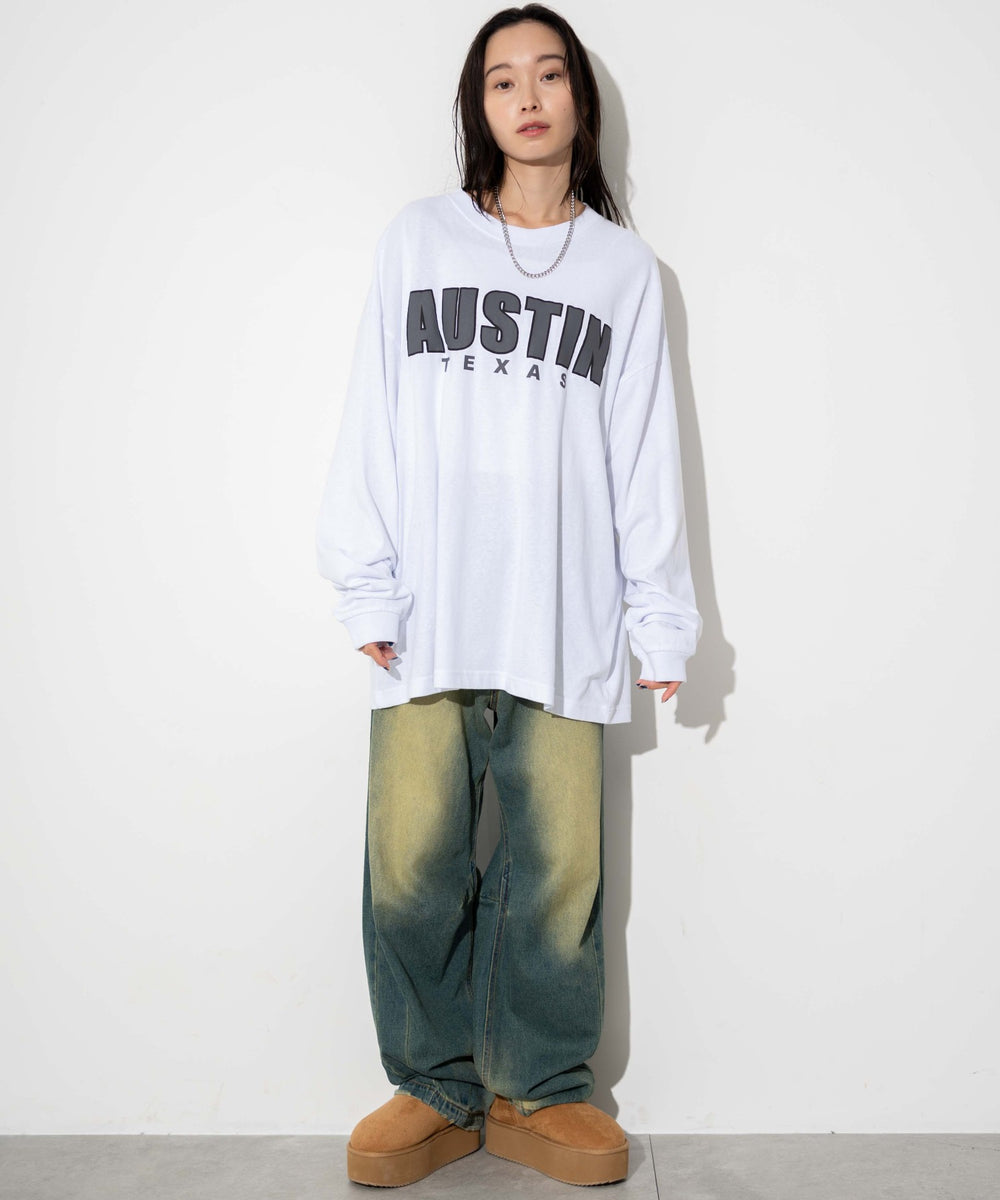 ホワイト モデル：161cm L着用