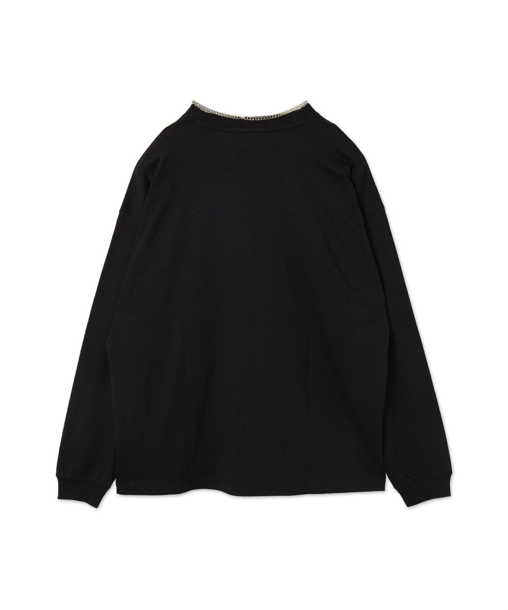 アクセ付きグラフィックT（LS）