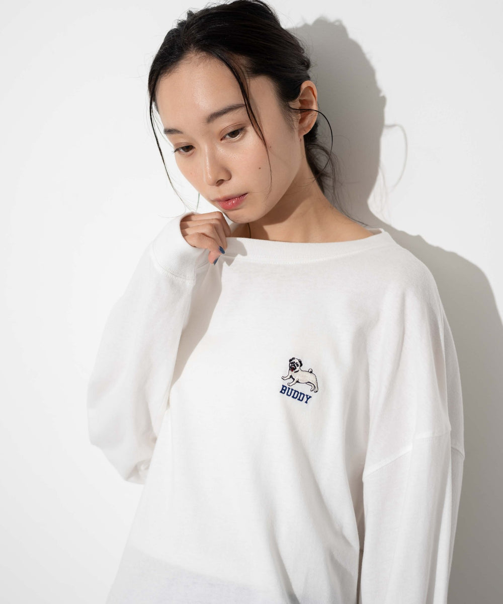 ホワイト モデル：161cm L着用