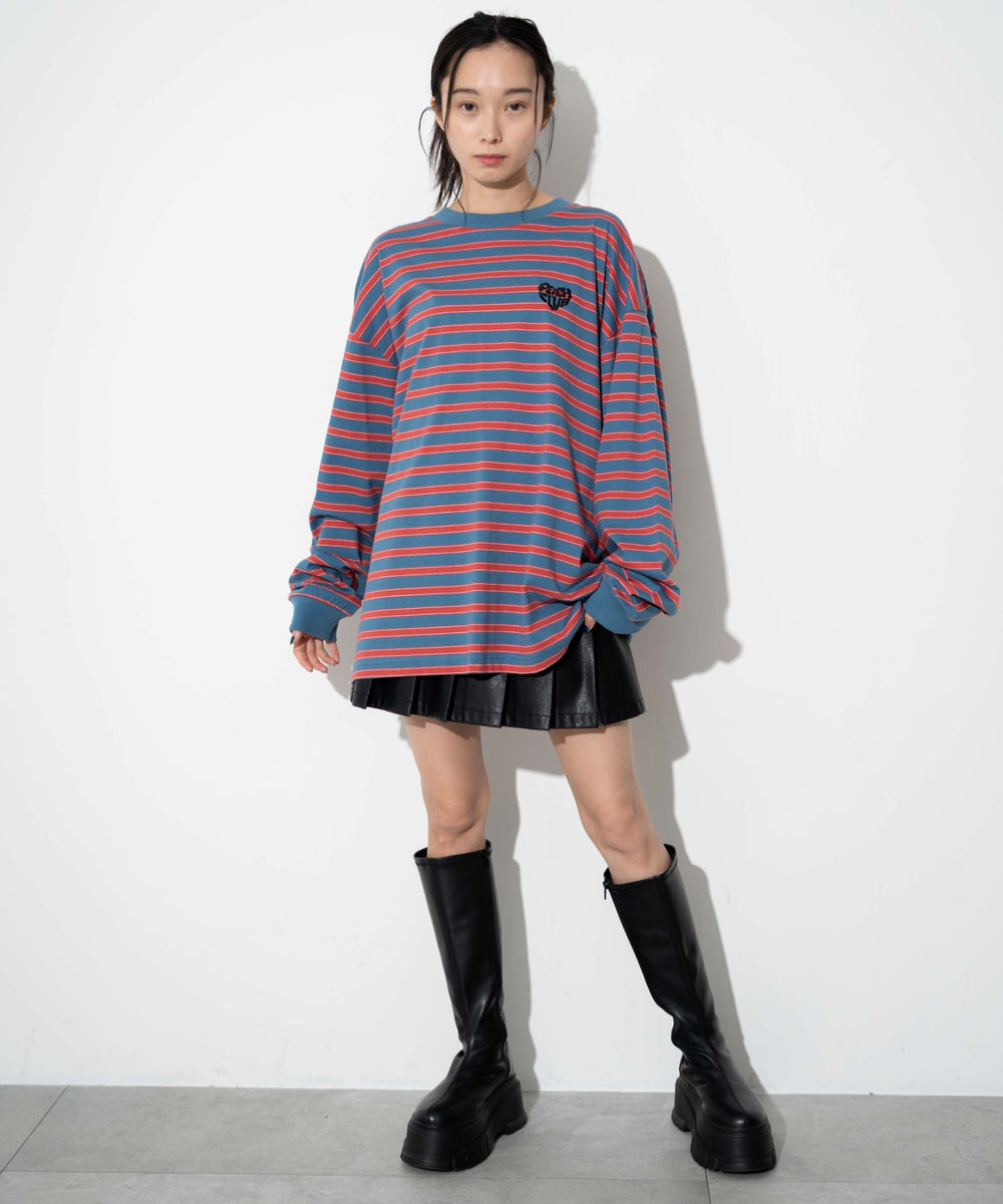 ブルーボーダー モデル：161cm L着用