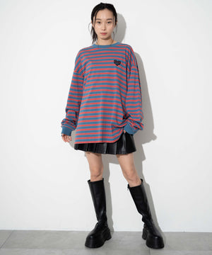 ブルーボーダー モデル：161cm L着用