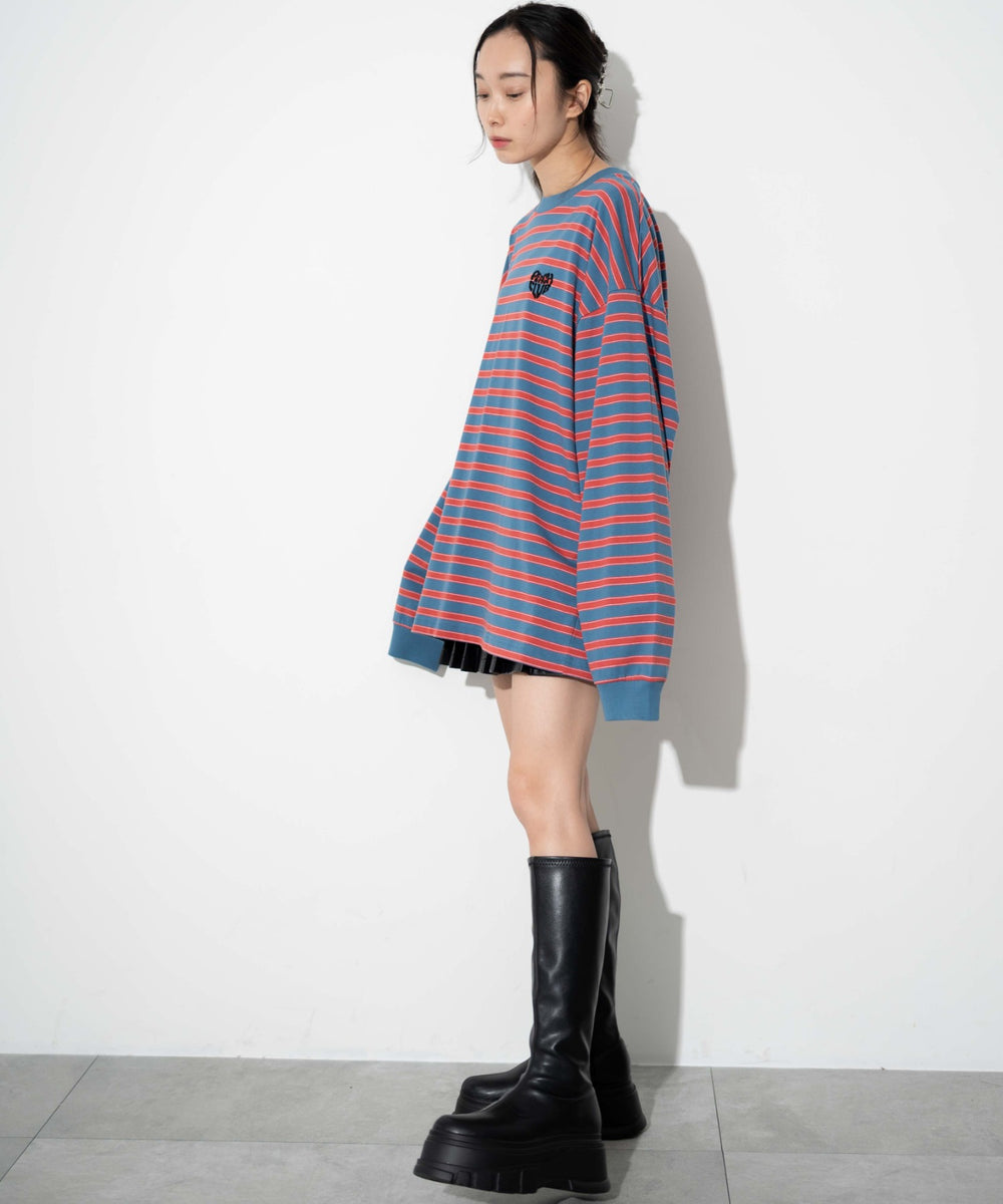 ブルーボーダー モデル：161cm L着用