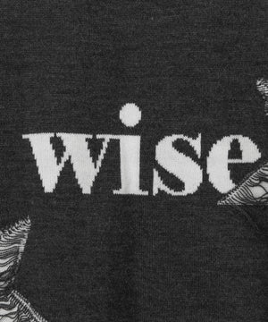 ダメージジャガードニットプルオーバー