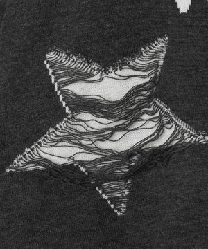 ダメージジャガードニットプルオーバー