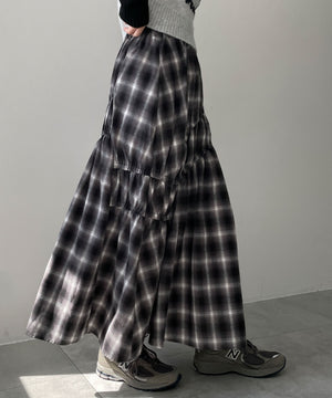 ブラックチェック1 モデル:155cm F着用