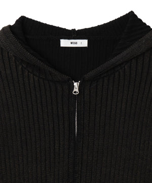 ストーンウォッシュニットパーカー