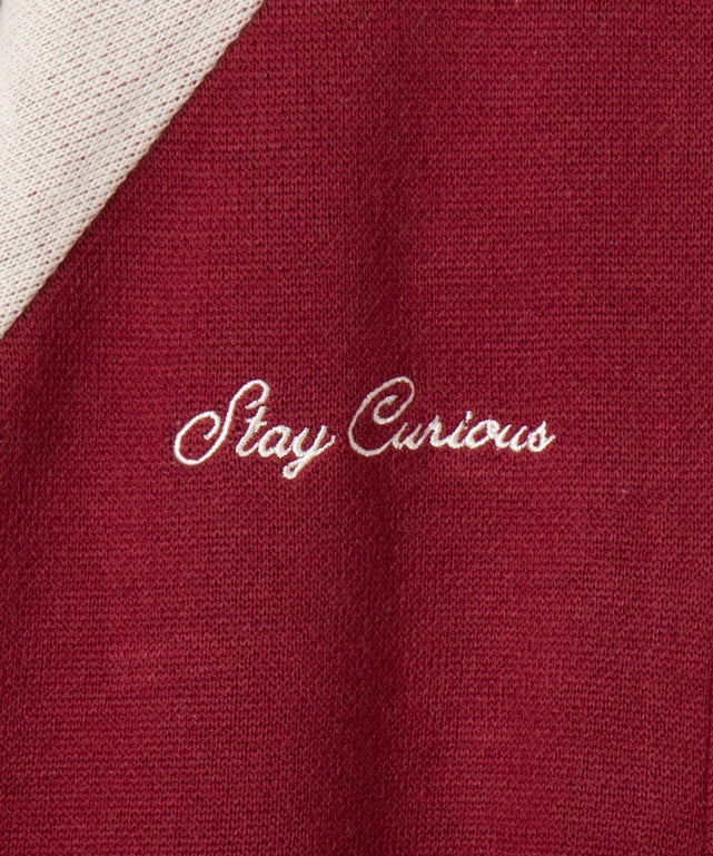 ショートニットラグランブルゾン