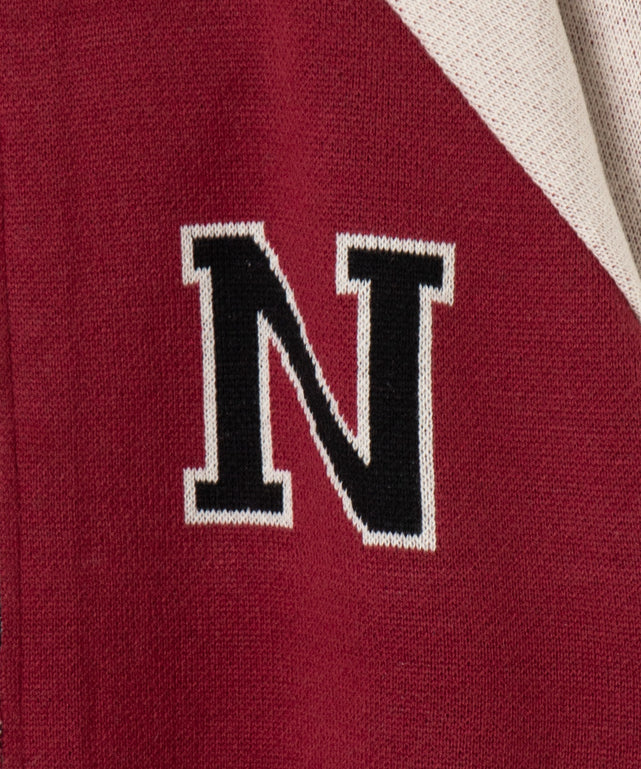 ショートニットラグランブルゾン