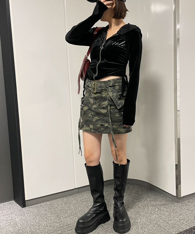 ブラック　モデル:155cm F着用