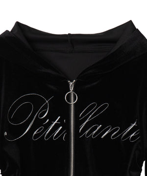 サイドドロストベロアパーカー