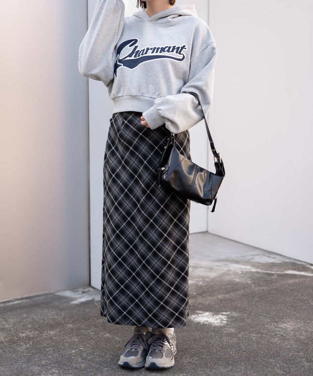 杢グレー　モデル:155cm F着用