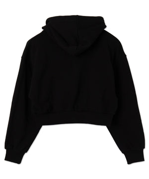 ラインストーンショートプルパーカー