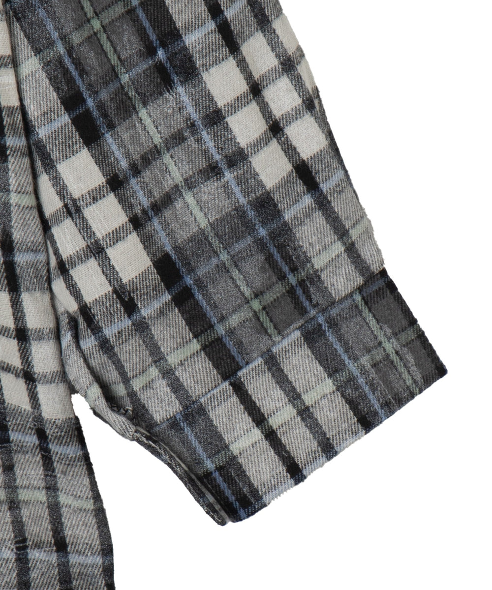 オーバーサイズチェックネルシャツ