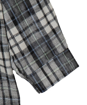 オーバーサイズチェックネルシャツ