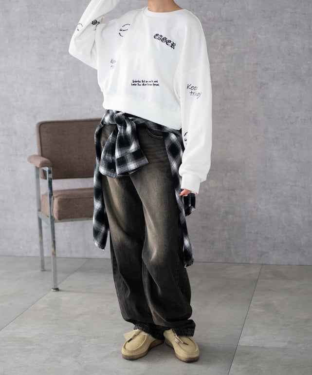 ホワイト 　モデル:155cm F着用