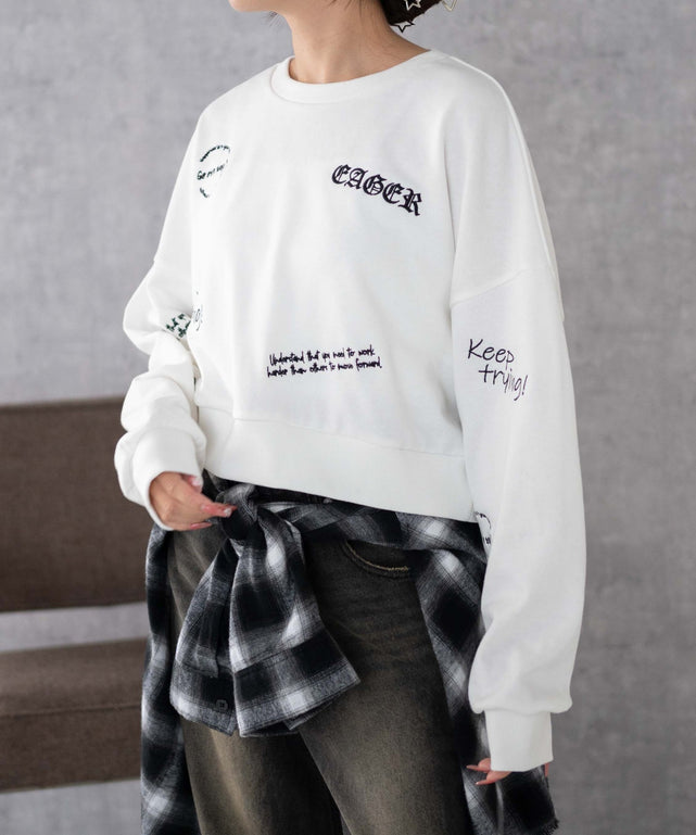 ホワイト 　モデル:155cm F着用