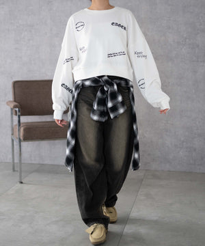 ホワイト 　モデル:155cm F着用