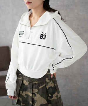 ホワイト 　モデル:155cm F着用