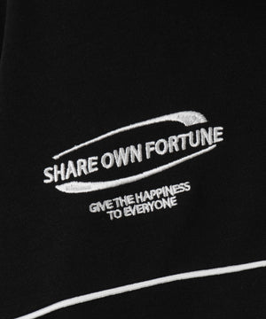 パイピングハーフジッププルパーカー