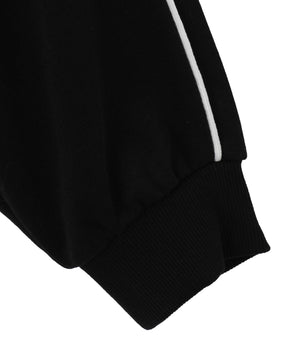 パイピングハーフジッププルパーカー