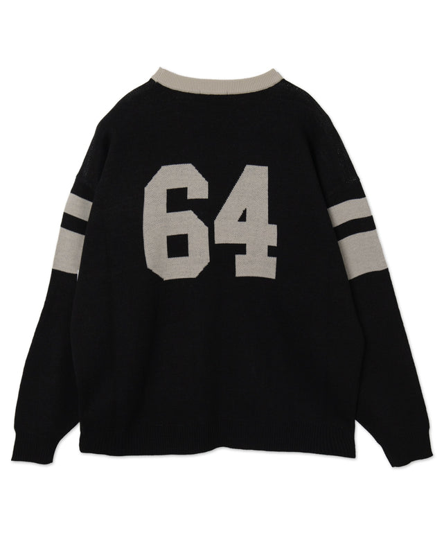 ジャガードスリーブラインプルオーバー