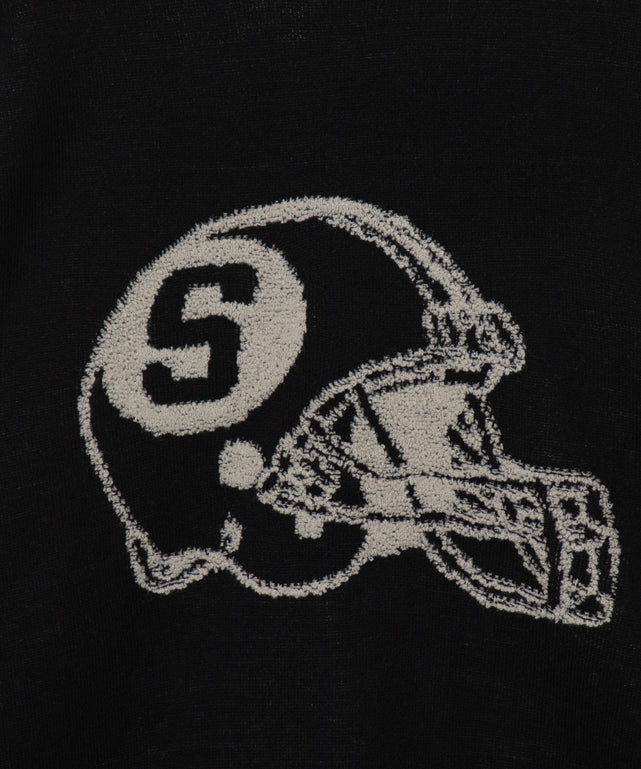 ジャガードスリーブラインプルオーバー