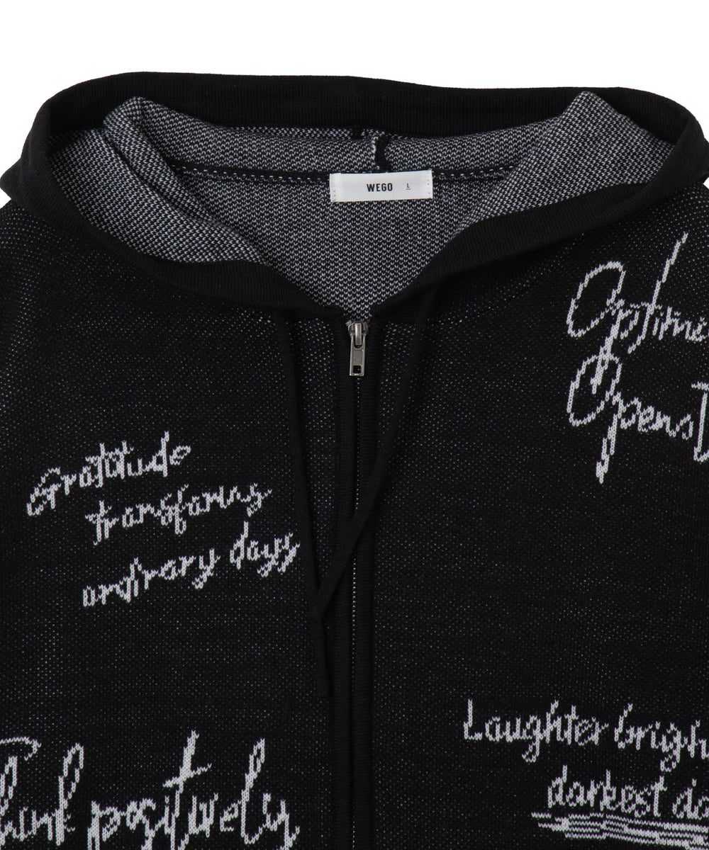 ジャガードロゴジップパーカー