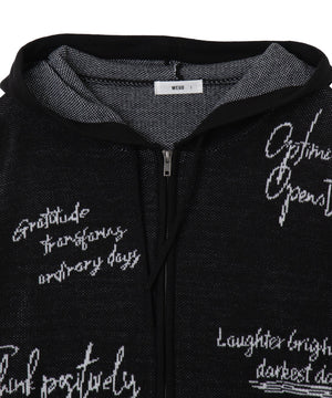 ジャガードロゴジップパーカー