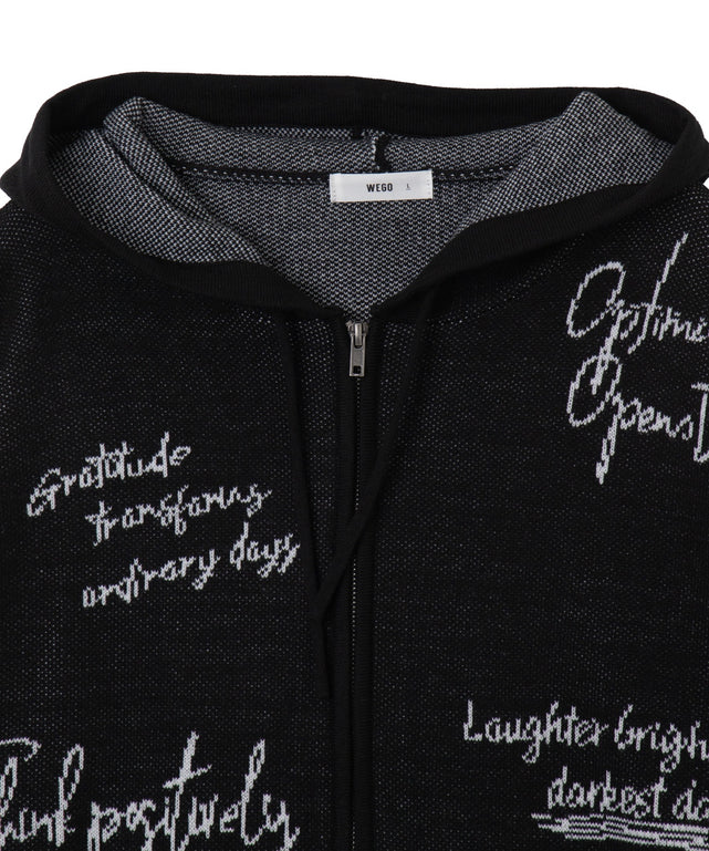 ジャガードロゴジップパーカー