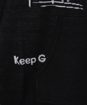 ジャガードロゴジップパーカー