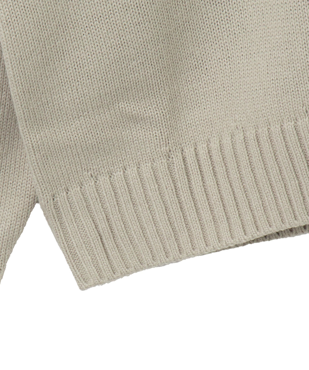 ワンポイントハーフジッププルオーバー