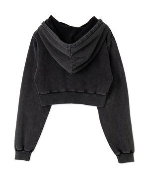 ロゴアシッドウォッシュパーカー